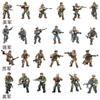 Bloques de Construcción de Partículas Pequeñas Ensamblados Figuras Militares Móviles de Articulación Completa Ejército Alemán de la Segunda Guerra Mundial Muñeca Americana Juguete para Niños 218