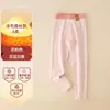 Calça Térmica Infantil, Categoria A, Calça Térmica Grossa de Camada Dupla com Cintura Alta para Meninas, Legging Interna para Crianças Maiores, Calça de Algodão de Inverno para Meninos