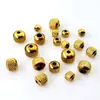Cuentas de Acero Inoxidable con Patrón Diagonal y Agujero Pasante de Oro de 18K Malla de Acero de Titanio Cuentas de Piña Accesorios para Pulseras Collares Joyería con Cuentas para Bricolaje