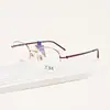 Armazón de Gafas de Titanio Puro 2651 para Mujer Retro Armazón Grande Armazón de Gafas Polygonal Armazón de Gafas Danyang Gafas de Prescripción para Miopía