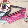 Venta al por mayor de fábrica riñonera ajustada camuflaje a cuadros color sólido billetera simple deportes invisible ligera portátil teléfono móvil monedero