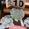 Yan Ji y bolsa de pegatinas de papel tiempo de paseo Serie Guía material de decoración de cuenta de mano retro 45 piezas 6 opciones