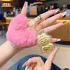 Oro Puro 999 Labubu Colgante de Bolso Redondo de Oro Llavero de Pastel Cadena para Teléfono Móvil Regalo Pequeños Regalos Al por Mayor
