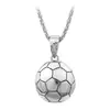 Estilo Europeo y Americano Nueva Moda Chapado en Oro Sólido Modelo de Balón de Fútbol Colgante Collar Joyería para Entusiastas del Fútbol Accesorios