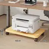 Suporte móvel sob a mesa com rodízios para copiadoras, impressoras e estações de trabalho; rack de piso para torre de computador