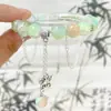 Cadena de oro para bolso de 18k cadena para clavícula chapada en oro cadena en forma de O cadena extendida accesorios hechos a mano para pulsera DIY collar