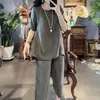 Nuevo Conjunto de Moda Estilo Chino para Mujer 2026 Verano Nuevo Elegante Casual Holgado Adelgazante Temperamento Manga Corta Conjunto de Dos Piezas para Mujer