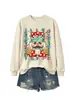 Amazon eBay estación independiente moda divertida versátil mujer nuevo cascanueces rama de pino bastón sudadera para exportación