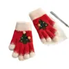 Nuevo Modelo de la Fábrica Original: Lindos Guantes Cálidos para Exteriores con Separación de Dedos Serie Navideña para Estudiantes, Adecuados para Otoño e Invierno