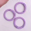 Cierre de Resorte Pintado Color Caramelo Herrajes para Maletas Cierre Abierto de Resorte Accesorios para Joyería Anillo para Tarjeta de Metal Anillo para Libro Llavero