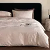 Juego de cuatro piezas de jacquard gofrado de lujo de algodón de fibra larga para dormitorio principal, nuevo modelo 2026 sábana bajera de algodón puro, sábana plana, funda de edredón, juego de ropa de cama
