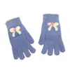 Luvas Quentes para Ciclismo com Forro de Fleece, Compatíveis com Tela de Toque, Luvas de Tricô com Laço Separadas por Dedos de Pelúcia, Proteção contra Frio para Outono e Inverno, Atacado de Fábrica