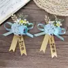 Ramilletes de boda con temática de bosque, un juego completo para los novios, incluyendo ramilletes para los padres, padrinos de boda y damas de honor, así como ramilletes de muñeca.