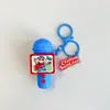 Llavero Original Micrófono de Grabación Mini Crayon Shin-Chan Juguete Sonoro Divertido para Aliviar el Estrés Colgante para Bolso Decoración