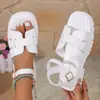 Zapatos de Mujer, Sandalias de Hada Estilo Romano con Suela Gruesa, Modernos y Versátiles, Cuñas de Tacón Alto para Mujer