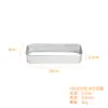 Anillo rectangular para tarta de acero inoxidable 430 con punzonado y molde de anillo de mousse perforado de 2.5 CM de largo Horneado francés