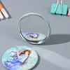Espejo pequeño de hojalata de dibujos animados al por mayor de fábrica, mini espejo de maquillaje para niña, espejo portátil con bolsillo