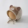 Gorros para Bebé para Primavera y Otoño, Estilo Delgado para Recién Nacidos Niños, Gorro de Protección para Fontanela, Gorro de Invierno con Protección para Orejas, Gorro de Punto para Exteriores, Gorro Fetal
