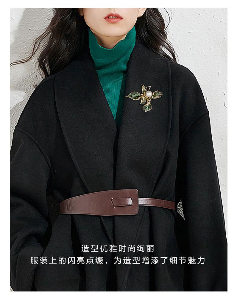 法式复古鸢尾花胸针小众轻奢高级感花朵别针新品时尚优