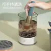 Limpiador de Brochas de Maquillaje, Cepillo Eléctrico Perezoso para Limpieza, Herramienta de Limpieza de Belleza, Cepillo Automático, Herramienta de Secado Rápido