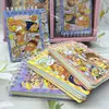 Popular cuaderno lindo con tema de estrellas, tamaño A7, con separadores y encuadernación en espiral, un cuaderno elegante y portátil, perfecto como regalo para niños