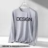 Camisetas de manga larga de 180G, tipo algodón, hechas a medida para uniformes de trabajo, con diseños publicitarios y culturales, disponibles para pedidos grupales, estilo unisex.