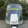 Toldo Refugio de Lluvia para Patinetes Eléctricos, Toldo a Prueba de Viento, Toldo para Vehículos Eléctricos, Parasol para Motocicleta, Toldo Semicerrado para Patinete Eléctrico