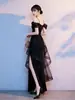 Vestido de Noche para Mujer, Estilo Largo, Elegante para Banquetes, Sociales, Estudiantes, Ceremonias de Mayoría de Edad, Estilo de Tirantes, Fiestas de Cumpleaños, Anfitriona, Vestido de Princesa