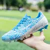 Zapatos de Fútbol para la Copa del Mundo 2025 Transfronterizos Hombres y Mujeres de Caña Alta Tacos Césped Artificial TF Clavos Rotas Zapatos de Entrenamiento para Estudiantes
