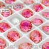 Joyería para Uñas Millennial de 8 mm con Forma Octagonal Corte Rosa Diamante Explosivo de Alta Calidad con Base Puntiaguda Diamante para Uñas con Forma Especial Accesorios para Uñas Desgastables