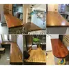 Tablero de Barra de Madera de Olmo Viejo, Tablero de Madera Maciza, Tablero de Madera Natural para Decoración, Tablero Divisor, Mesa de Trabajo, Tablero de Alféizar, Tablero de Mesa de Comedor, Personalizable