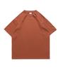 Talla Europea Suelta Algodón Peinado Hombro 260g Peso Pesado Color Sólido Engrosada Camiseta Algodón de Edredón Largo de Xinjiang Cuello Redondo Manga Corta