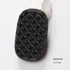 Peine de Estilismo para Hombre, Peine Rizador, Peine para Rastas, Peine para Permanente de Cabello, Cepillo Rizador de Silicona Negro para Permanente de Cabello