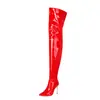 Novas Botas de Couro Patente Acima do Joelho, Botas de Cavaleiro que Mostram a Perna, Três Tipos de Botas Femininas de Salto Alto, Botas de Pole Dance