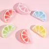 Frutas de imitación de colores, rodajas de limón y naranja, piezas de accesorio DIY para botellas de agua, fundas de teléfono, parches de resina al por mayor