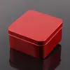 En Stock Caja Redonda de Hojalata con Forma de Corazón Cuadrado Caja de Dulces Caja de Regalo Caja Vacía Almacenamiento Caja Larga Roja de Hojalata para Dulces