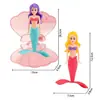 Brinquedo de Mergulho Concha Sereia Boneca Que Pode Mergulhar e Girar para Cima, Brinquedo Criativo para Meninas, Lindo Presente Infantil