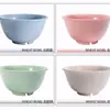 Tazón Grande de Paja de Trigo de Colores Tazón para Sopa Comida China Fideos Instantáneos Arroz y Platos Tazón para Frutas Tazón de Plástico Cantina del Hogar