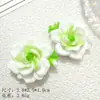Flor de peonía de simulación brillante accesorios hechos a mano con pegamento de crema DIY accesorios pequeños de resina creativa material para hebilla de zapato con agujero