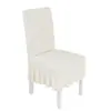 Fundas de silla sencillas de terciopelo jacquard para sillas de comedor, fundas para cojines de asiento, fundas de silla a prueba de polvo, fundas elásticas universales para taburetes