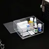 Caja de almacenamiento de acrílico con tapa, acrílico transparente, muy transparente, para guardar medicamentos, cosméticos y otros artículos
