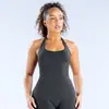 Top de yoga popular da Zola dfyne com gola halter grossa, sutiã esportivo à prova de choque e com suporte