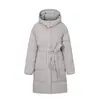 Nuevo Abrigo de Algodón con Capucha Invierno 2026, Moderno y Versátil con Cinturón, Sencillo y Elegante, Chaqueta Casual Cálida para Mujer