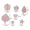 Parches Adhesivos Gris Oscuro y Claro para Chaquetas de Plumas, Parches Bordados de Flores sin Coser, Parches Decorativos Pequeños de Tela para Agujeros en la Ropa