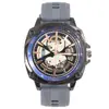 Atacado Transfronteiriço Relógios Masculinos Moda Popular Casual Pulseira de Silicone Relógio de Quartzo Masculino Vazado Literal Relógio Personalizado