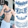 Pegatinas de Jugo de Hierbas Pegatinas de Tatuaje Duración 15 Días Tamaño Grande Pecho Espalda Plantas Herbáceas Semi-Permanente Transfronterizo