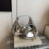 Bolsa Portátil para Axila de Comercio Exterior 2026 Nuevo Modelo Bolso de Mano Brillante de Charol Mini Bolso de Media Luna Transfronterizo