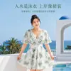 Novo maiô feminino com estampa de desejo puro de alta qualidade, modelo vestido, plus size, esconde a barriga, modelador, adequado para mulheres plus size, ideal para fontes termais e férias