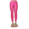 Leggings Elásticos de Seda de Leche Brillantes de Otoño para Mujer, Pantalones Skinny Brillantes Versátiles de Corte Ajustado
