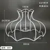 Lámpara de mesa Accesorios DIY Película Lámpara de ambiente Soporte Gancho Flor Marco de hierro Cuerda de cáñamo trenzada Pantalla de lámpara hecha a mano en relieve